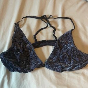 Free People navy blue bralette